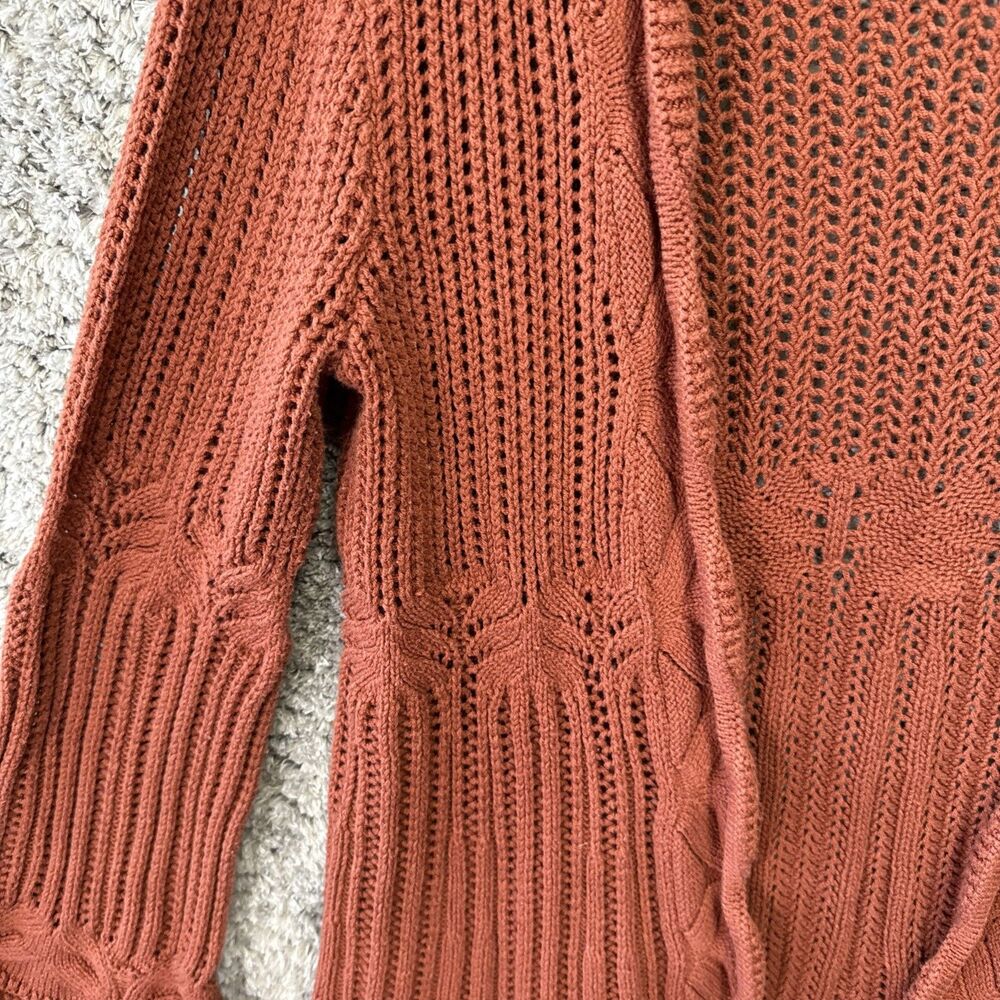 Vtg Dressbarn Women’s Open Cardigan Sweater Flare Sleeve Large Hippie - Picture 9 of 16